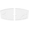 Ekena Millwork Kailey Architectural PVC Ceiling Medallion, 40"W x 26 5/8"H x 3"ID x 21 1/2"C x 1"P, Two-Piece CMP40X26KY2-03000 - alternate 3